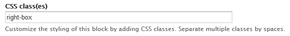 add block classes