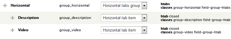 Add Horizental tab
