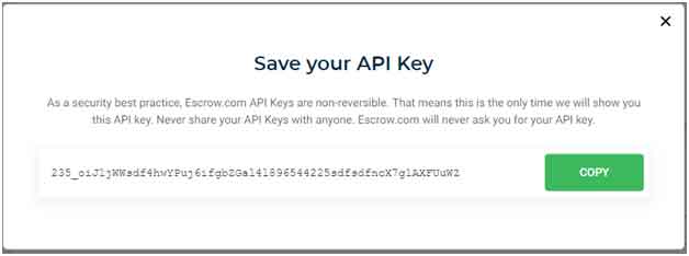 API key