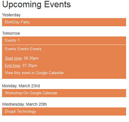 Calendar image