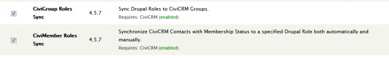 CiviCRN sync