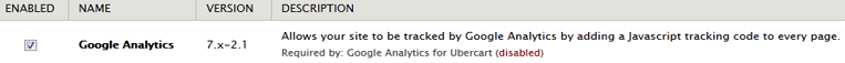 Enable google analytic