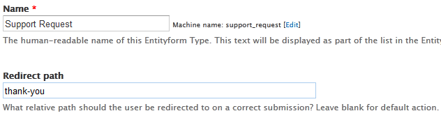 Entity form name