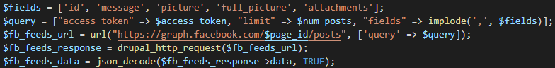 Public Page Post API Request
