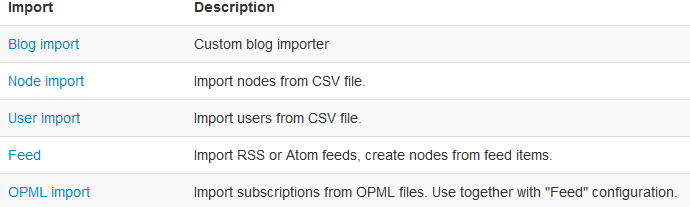 Import screen image