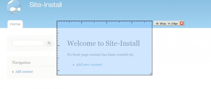Ruler screenshot