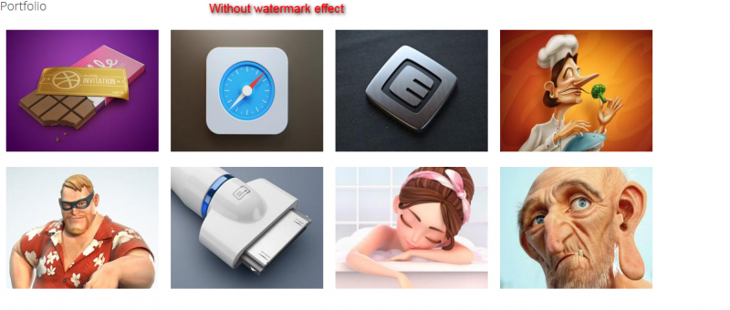 Water mark Effect